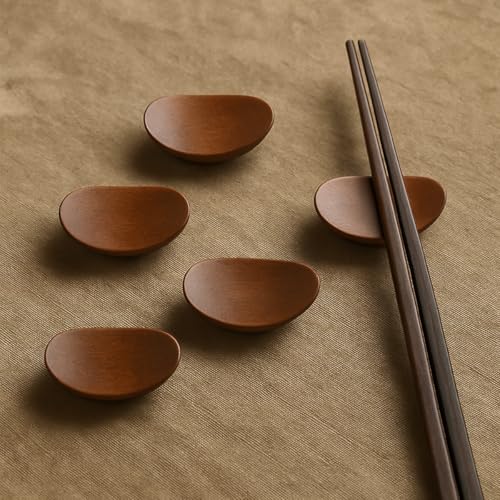 Hive Mind 箸置き おしゃれ 天然木 カトラリーレスト 食卓用 和食器 箸置き おもしろ 和モダン 5個セット
