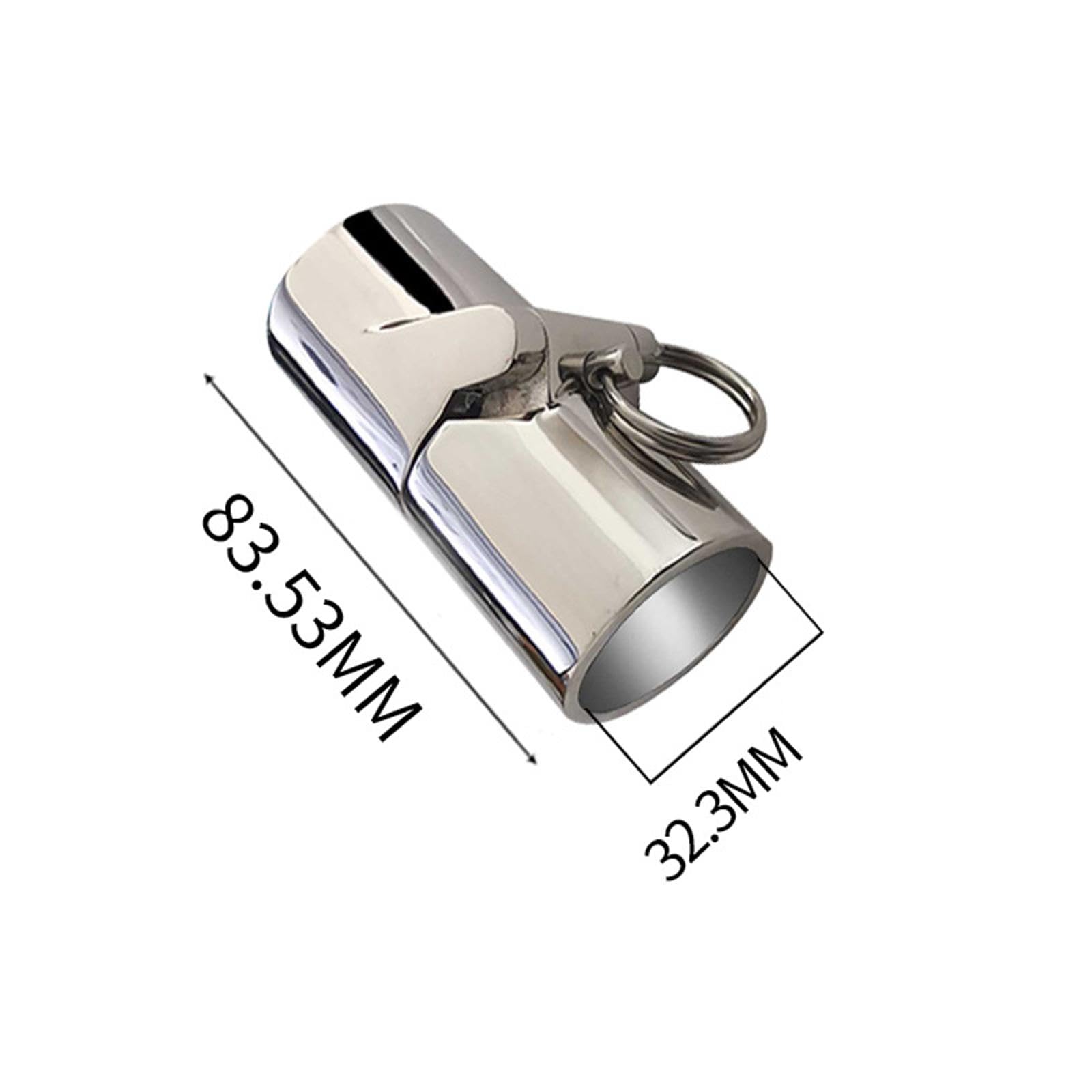 Raccordi di Collegamento per Ringhiere di Barche in Acciaio Inox, Giunti Girevoli Pieghevoli, Connettori per Tubi, Cerniere per Tubi, Tendalini Bimini, 32MM