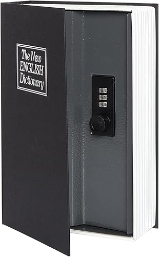 Miniatura 5 de Caja fuerte de almacenamiento para libros de diversión, caja de seguridad con cerradura de combinación de alta calidad, caja fuerte portátil para