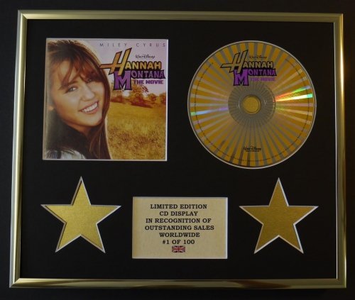 MILEY CYRUS/AFFICHAGE CD/ÉDITION LIMITÉE/COA/HANNAH MONTANA LE FILM