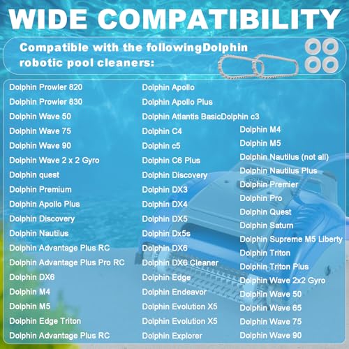 Gvcvhvcv GC0035 9985006-R2 Track And Climbing Rings 6101611-R4 Replacement Parts Compatible With Maytronics Dolphin Nautilus Cc Plus Robotic Pool Robot thumb #6