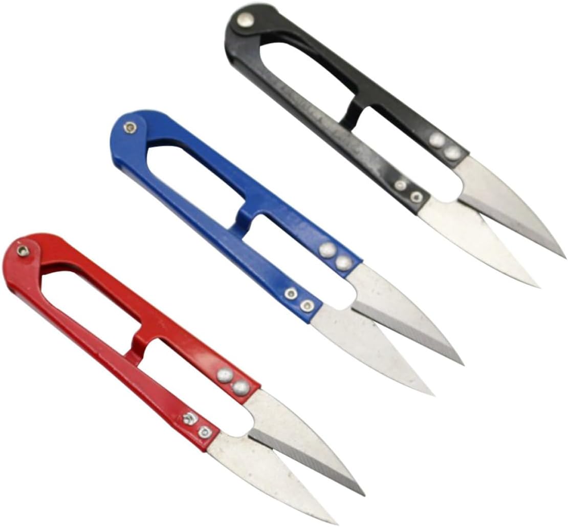 12 Pcs 12 U Sewing Scissors Clippers Mini Trimming Nipper for Thread