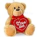 Produktbild matches21 Teddybär mit Herz / Herzteddy ** Hab Dich lieb ** Hellbraun / beige 25 cm - DIE Geschenkidee Klassiker Freundin