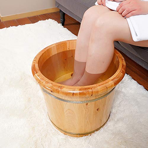 Spa de pies grande en madera para remojo 30 cm miniatura 5