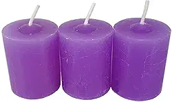 Kit 3 Velas Aromáticas Perfumadas Com Aroma De Lavanda