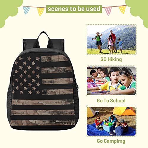 senya Toddlers Backpack American Usa Flag with Desert Camouflage Bookbag for Kid Aged 3-6 Preschool Kindergarten4