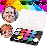 ★Juguete Perfecta: la pintra facial para niños es seguro y ideal regalo para los niños. Puede caracterizarse con sus niños en varios festivales y fiestas.