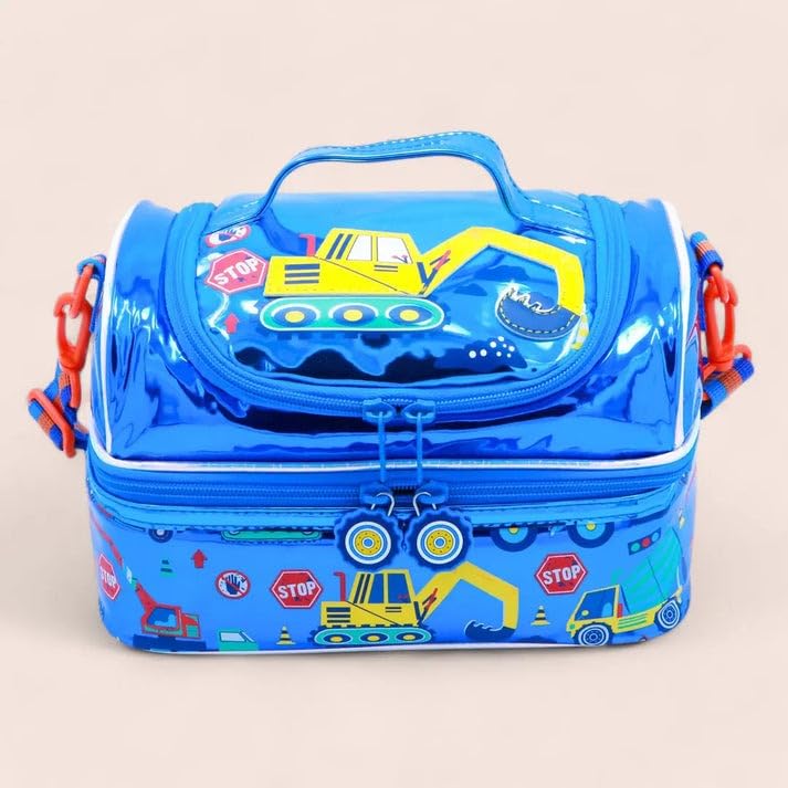 Image of Lunch Bag for Kids, Lunch Bag for Office Men, Women and Kids, Canvas Tiffin Bags for School, Picnic, Work, Carry Bag for Lunch Box and Water Bottle (JCB)
