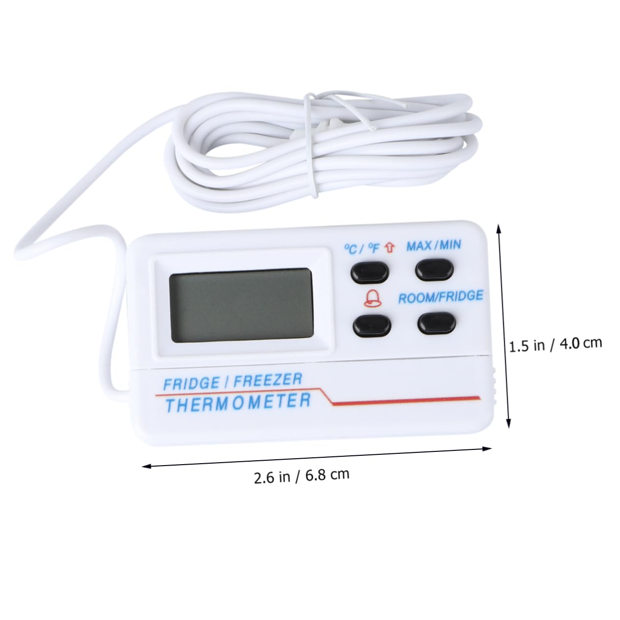 LABRIMP 3 Piezas termometro interior y exterior termómetro exterior termómetro digital termómetro para refrigerador medidor de temperatura exterior alarma de alta y temperatura