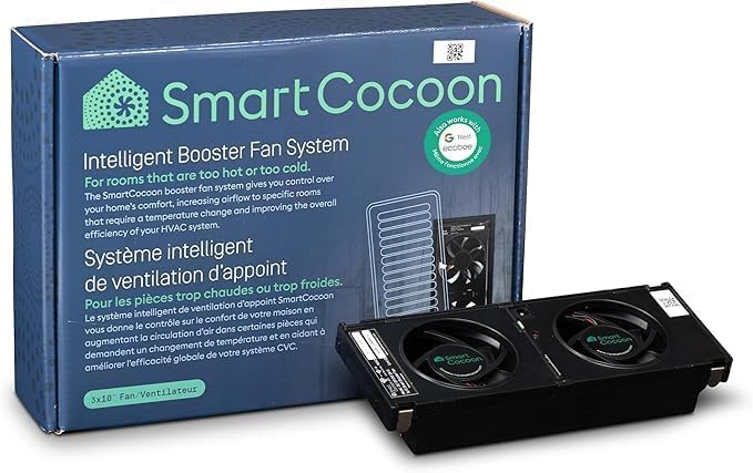 Smart Cocoon Smart Vent Register Booster Fan X10 4x12