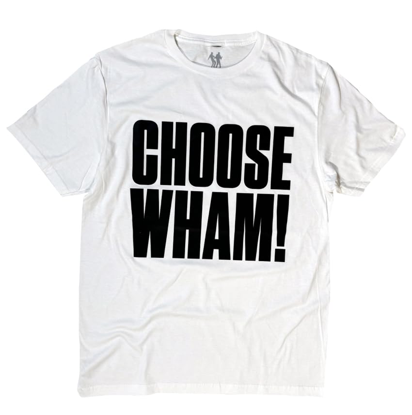 T-shirt Wham blanc en taille M vêtement graphique à manches courtes