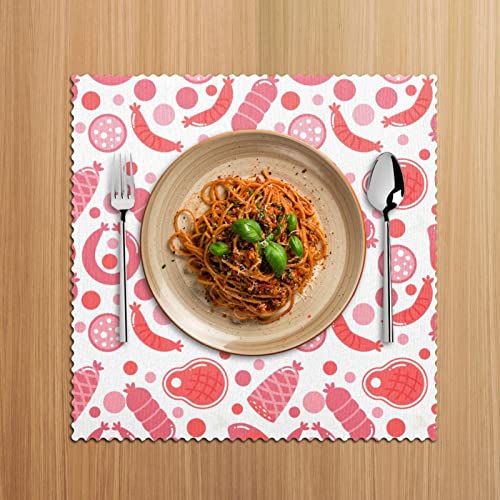 Sets de table fleurs roses pour protéger les tables de cuisine de la chaleur