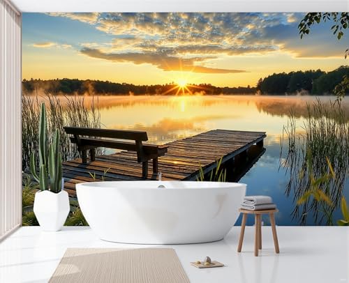Papier peint panoramique paysages naturels photo murale salon
