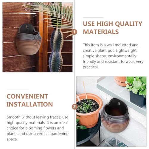 Pot de fleurs suspendu décor mural pour succulentes et balcon