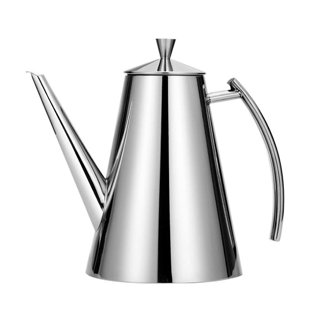 BYWXW Stainless Steel Oil Dispenser,Leak Proof Cooking Can for Kitchen