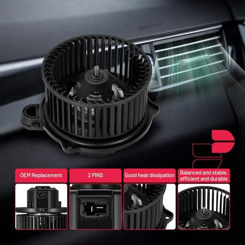Image of BDFHYK AC Heater Blower Motor Fan 700278 Compatible with Dodge 2011-2022 Durango Rear,HVAC Blower Motor Assembly Replacement for 6808-9094-AA 68089094AA SK700278 BM00247C
