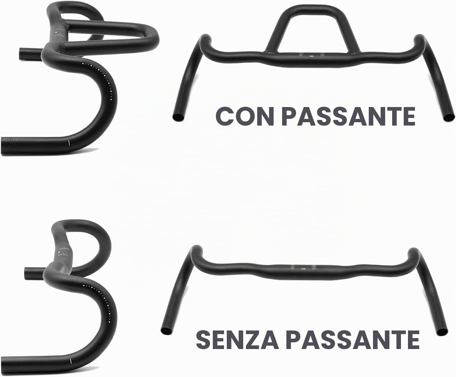 REDSHIFT Manubrio per lavello da cucina, per bici gravel, manubrio per bici da strada, in alluminio, accessori per ciclismo, morsetto da 31,8 mm, altezza 20 mm, larghezza 41 cm, con passante
