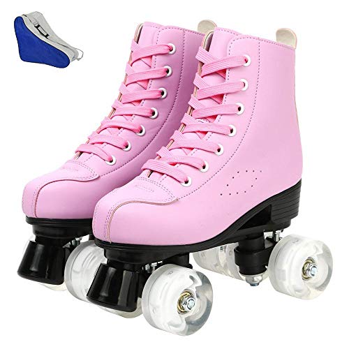 Patins à Roulettes Classiques Chicago Pour Femme, Blanc/rose, Pointure 9 (modèle CRS400, Neuf Sans Boîte)
