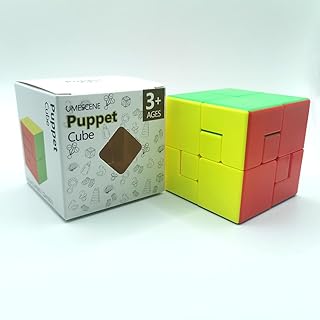 3x3 Puppet Speed Cube, 3x3 Bandage Magic Cube, Brain Teaser Puzzle Toys, Limited Rotation, Creative New Cube (Version 1)