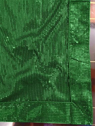 Image of Women's Bollywood Heavy Sequins Embroidery Work Georgette Saree with Unstitched Blouse