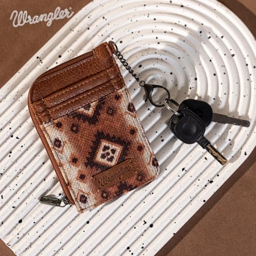 Image of Wrangler Western Card Wallet for Women Aztec Credit Card Holder for Women