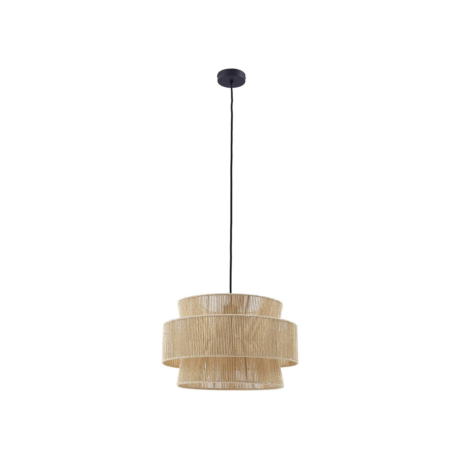 Lindby Natural, Beige Anuva Pendant Light, Natural, Paper, Ø 45 Cm