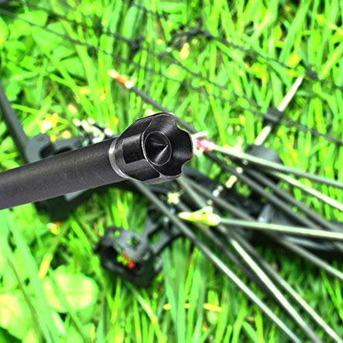 Maifield 100 Grain Archery Hunting Small Game Hammer Broadheads Crossbow Compound Bow Arrow Tips (New 6Pk Black Hammer Head) #TOP4
