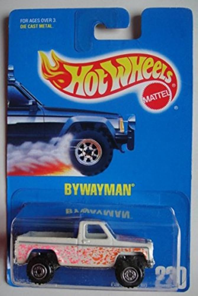 Amazon.com: HOT WHEELS WHITE/PINK BYWAYMAN #220 ALL BLUE