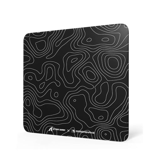 Tapis de souris en verre micro-gravé MAMBASNAKE CM05 rigide haut de gamme anti-rayures