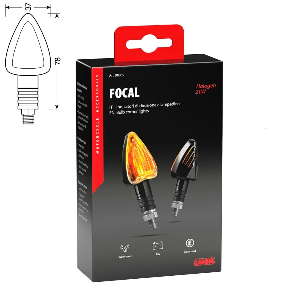 Coppia Frecce LED Nano Micro Per SUZUKI GSR 750 – Nere, Lente Fumè, Luce Arancio, Omologate E, 35x18mm, 12V