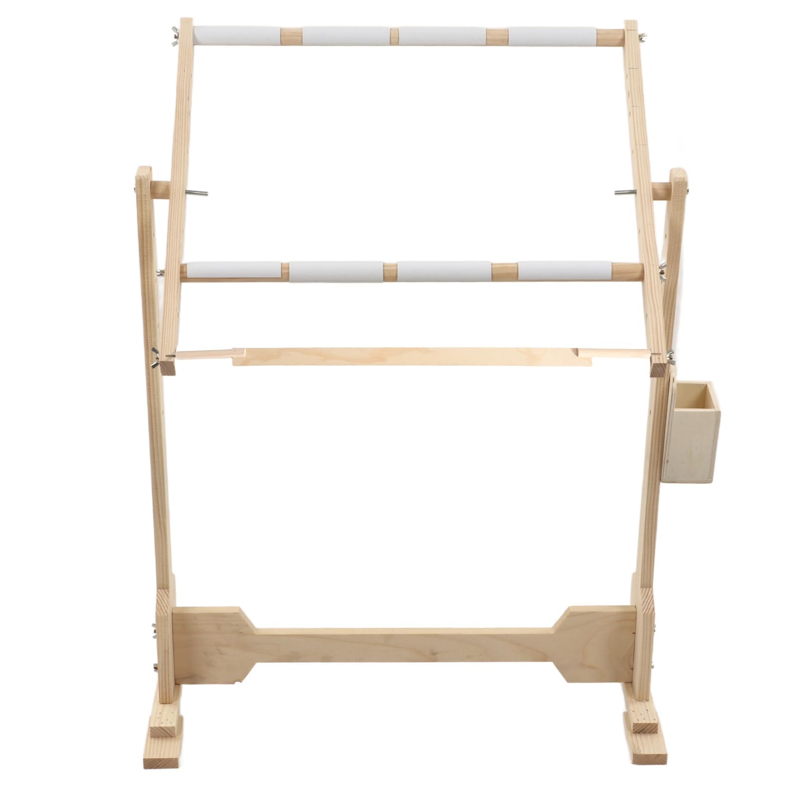GOTOTOP Grande Telaio da Pavimento con Clip,Punto Croce Telaio Supporto da Pavimento in Legno per Ricamo arazzo Hoops,50cm/80cm/100cm (100cm)