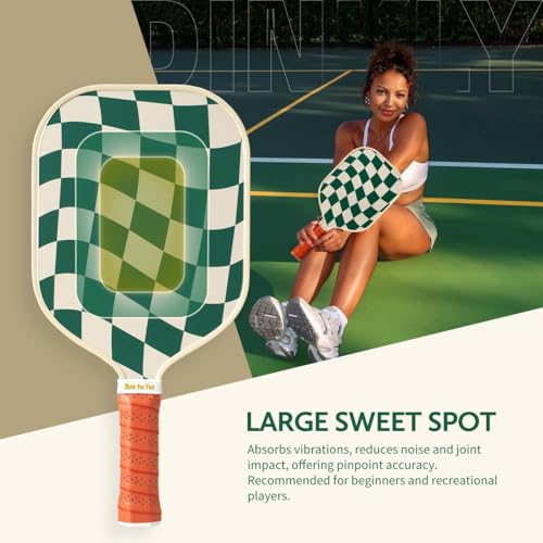 Image of Pickleball Paddles Set of 2 /4- USAPA Approved Graphite /Fiberglass Pickleball Racket, 2 Pickleball Rackets, 4 Balls and 1 Portable Carry Bag, Aesthetic Pickle Ball Set for Men Women Beginners