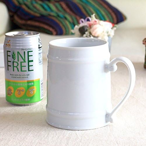 Amazon Co Jp 500ml入っちゃうビアーマグカップ 大きいマグ 大容量 大きなマグ 大きい ビッグサイズ 使いやすい バターコーヒー ビアマグ 洋食器 国産 美濃焼 ホーム キッチン