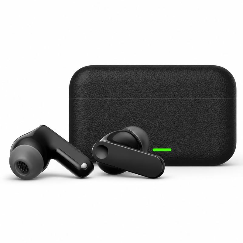 Image of Earbuds for Realme Buds T500 Pro True Wireless Earbuds with 50dB ANC, 12.4mm Titanized Drivers, 56H Playback, 6 Mic AI ENC, Bluetooth 6.1, Low Latency Gaming, Black(HSJU.1)