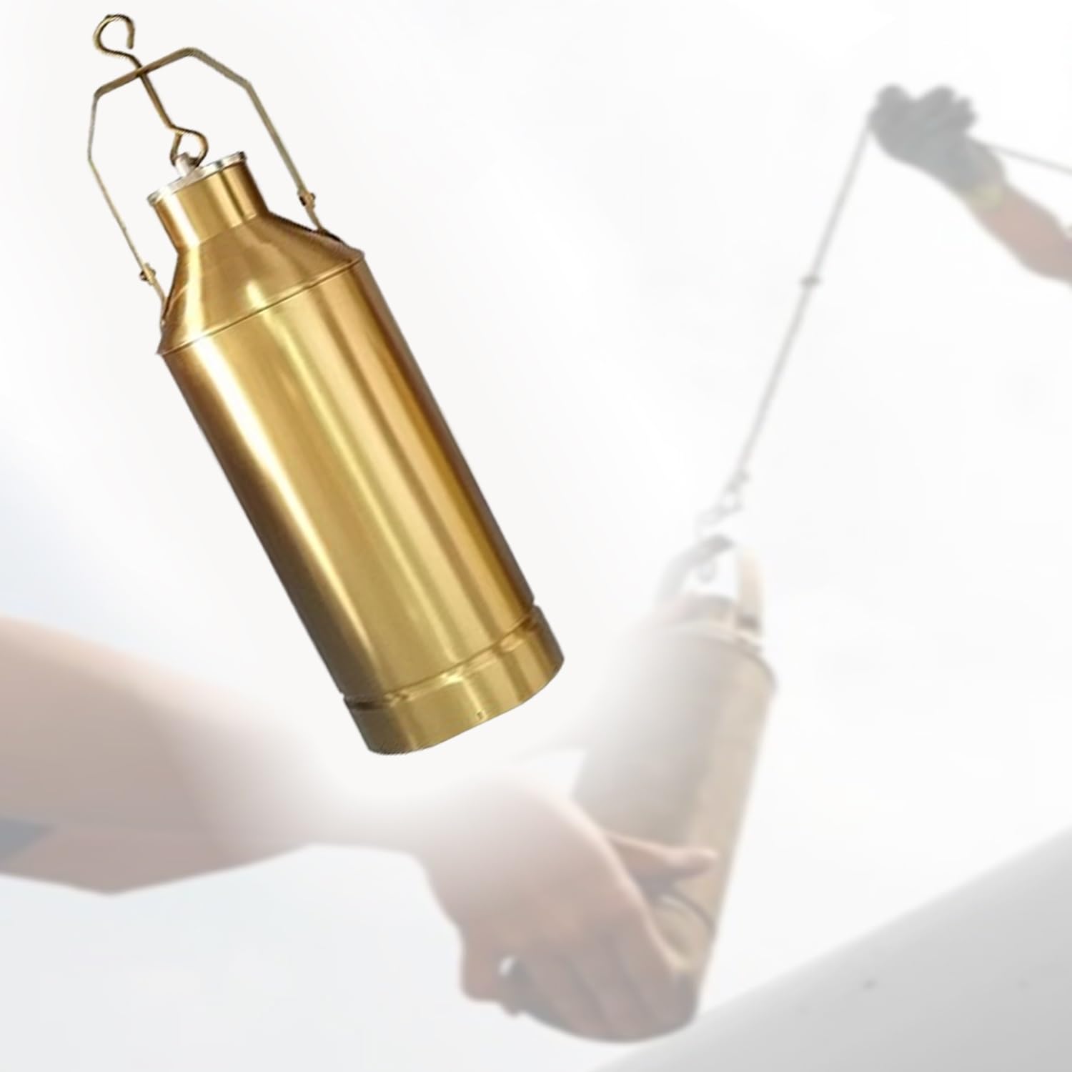 Botella pesada para muestras de agua con cuerda de 50 m, kit de muestreo líquido de 500 ml para muestreo y pruebas eficientes, ideal para investigación y análisis ambiental