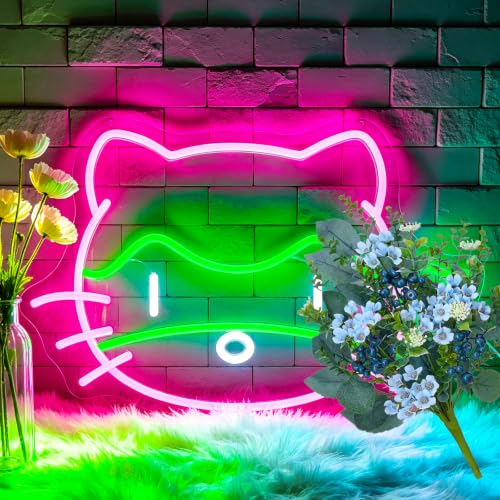 Image of Cat Neon Signs for Wall Decor LED Sign Neon Lights for Game Room Decor