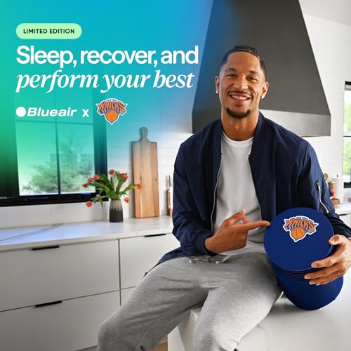 Image of BLUEAIR x New York Knicks Champions Edition Blue Signature Small Smart Air Purifier, Home & Office, Air Cleaner for Pets, Allergies, Dust & Smoke, Cleans 1,190 Sq Ft Per Hour, Quiet HEPA Air Purifier