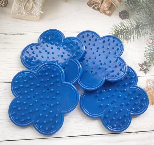 Removedor de espinas y hojas para rosas, plástico azul, 4 unidades miniatura 6
