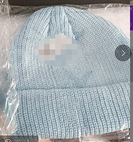 Faringoto Gorro feminino masculino de cor lisa, tricotado quente, gorro de inverno, vermelho, Tamanh