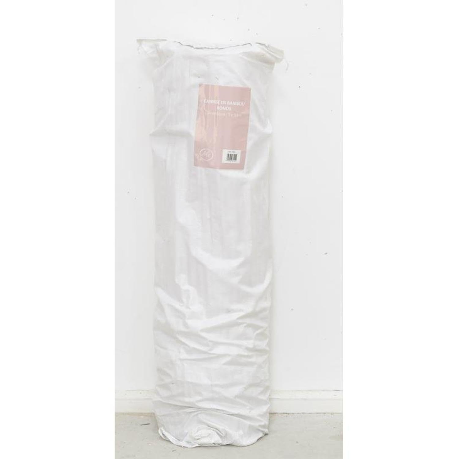 AUBRY GASPARD - Canisse en Bambou Rond - avec Fil De Fer Galvanisé - Brise Vue Jardin occultant - Livré en Rouleau avec Sac de Transport - Jardin et Terrasse - Résistant aux intempéries - 100x180 cm