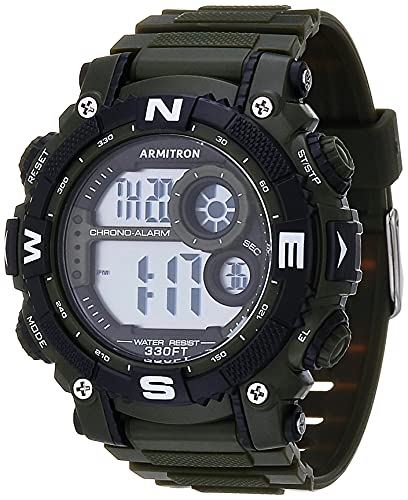 Armitron Sport Men's Digital Chronograph Resin Strap Watch, 40/8284