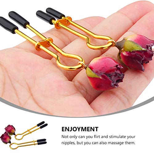 ARTIBETTER 1 par de Clipes de Mamilo Anéis de Mamilo Não Perfurantes Ajustáveis ??Braçadeiras de Mam