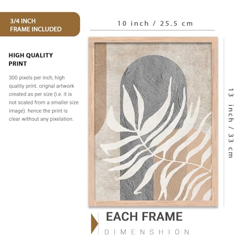Image of kotart Boho Art Home Decoration Modern Paintings With Frame For Living Room Bed Room Hotel Wall Decor Digital Reprint Set of 9 (10X13 inch)