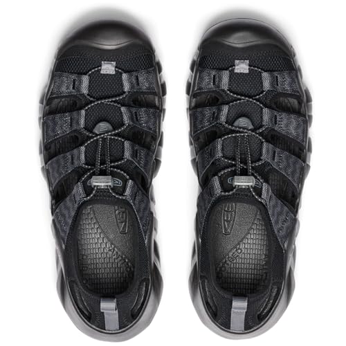 KEEN Men's Hyperport H2 Breathable Easy On Comfortable Hiking and Water Sandals, Black/Steel Grey, 9.5 by KEEN - Image 5
