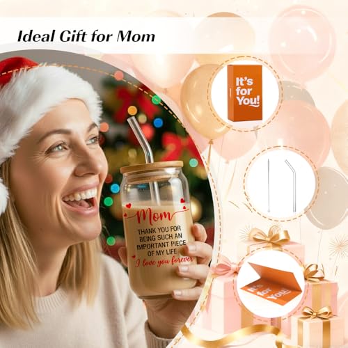 Save 20% on Best Mom Ever Gift Set - Glass Tumbler with Card - Image 3