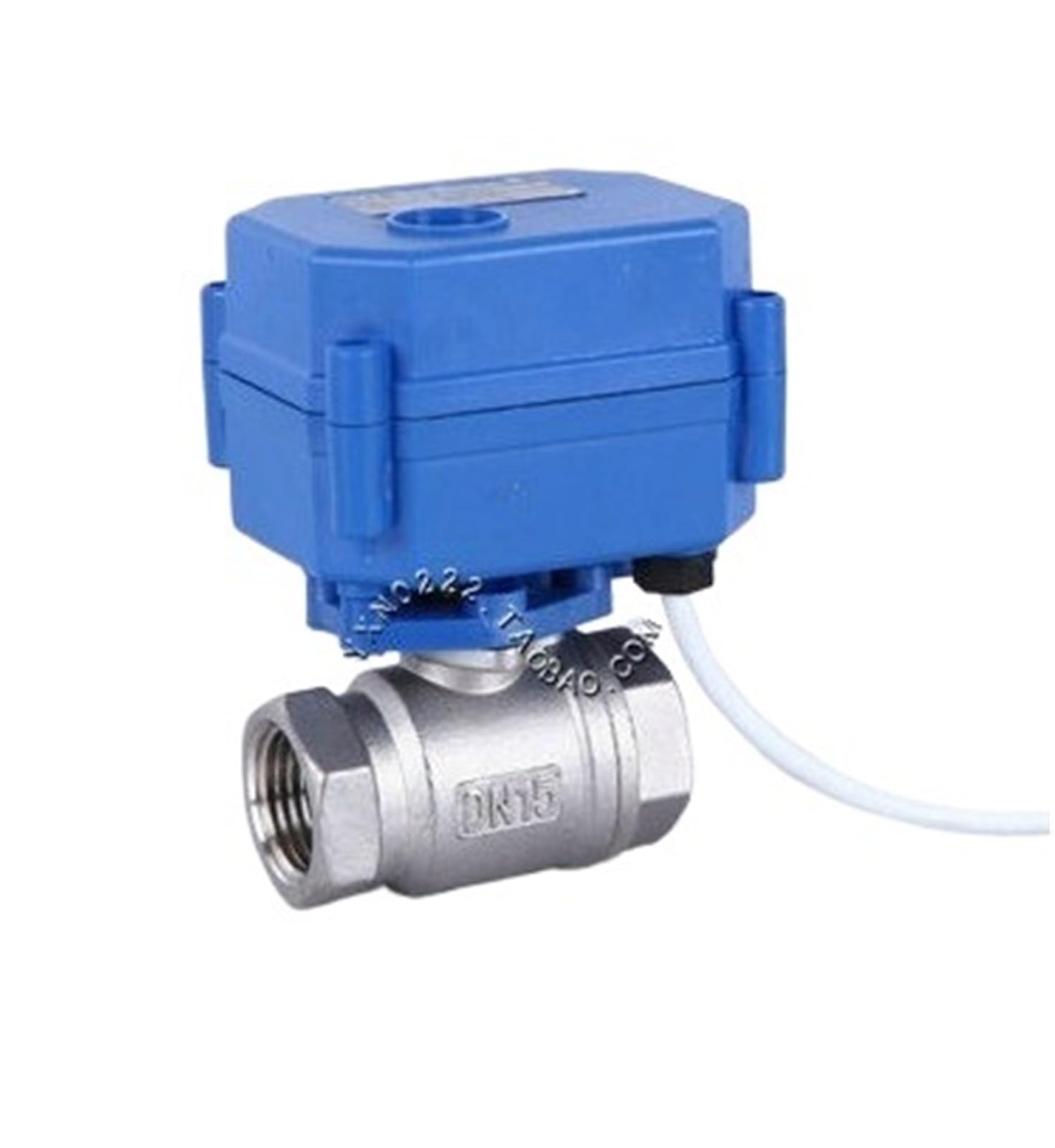 Válvula de bola motorizada DN20 de acero inoxidable de dos vías con control DC5V CR03