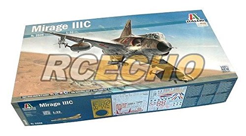 RCECHO® ITALERI Aircraft Model 1/32 Mirage IIIC Scale Hobby 2505 T2505 with 174; Full Version Apps Edition
