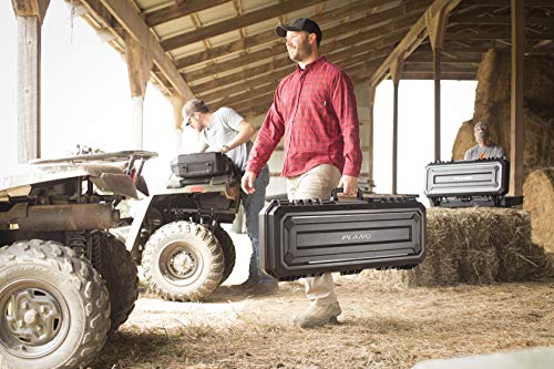 Plano All Weather 36” Tactical Gun Case, Black & All Weather 42” Tactical Gun Case With Wheels, Black With Pluck-To-Fit Foam, Watertight & Dust-Proof Shield Protection #TOP5