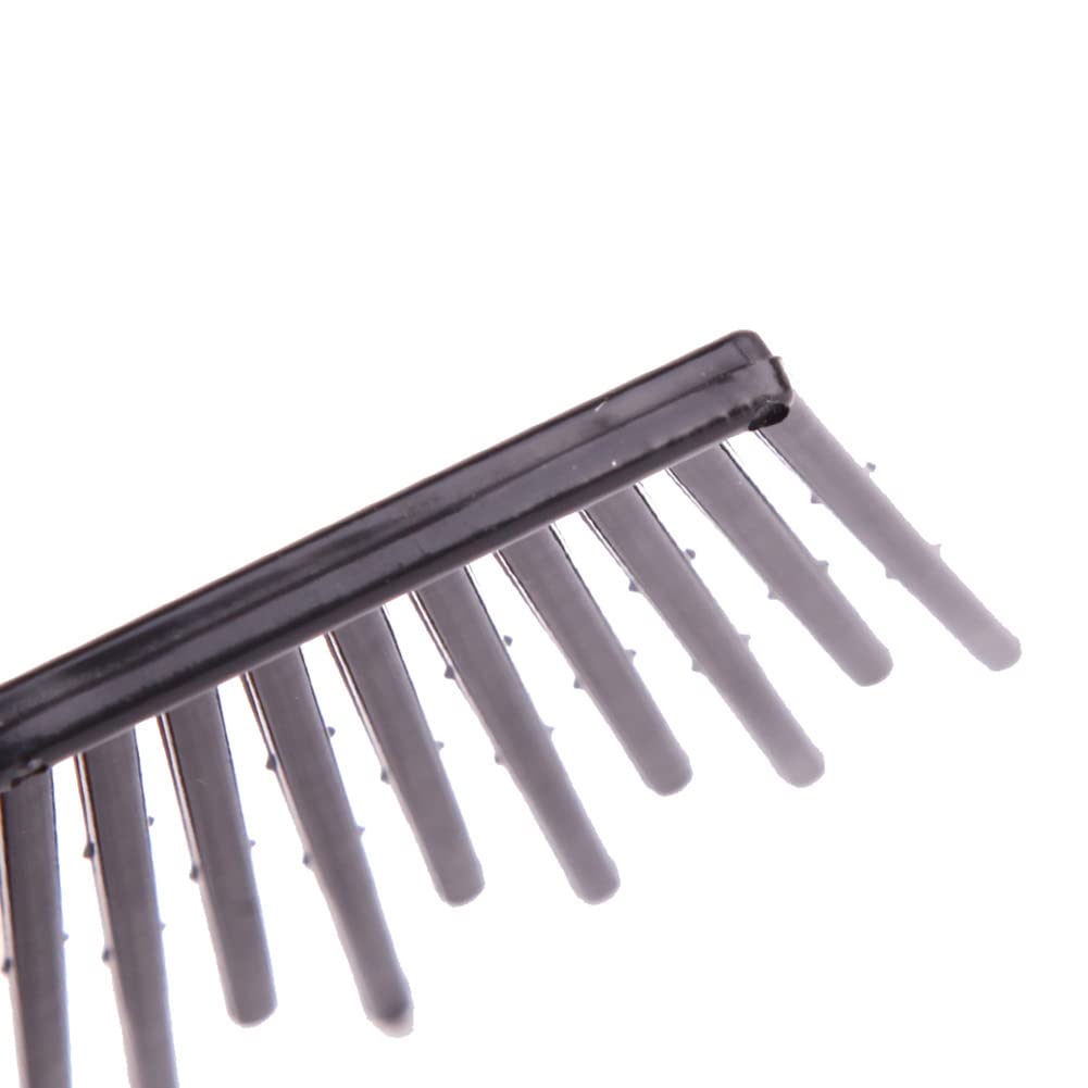 FSSTUD 6 paia di pettini per capelli a doppio pettine a incastro, fermagli per capelli magici per coda di cavallo, accessori per lo styling dei capelli per donne e ragazze nero