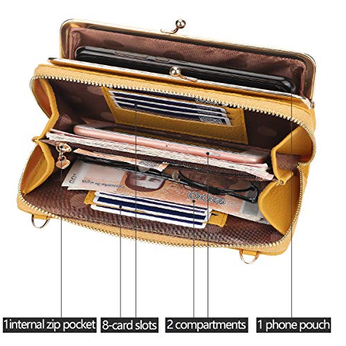 Imeetu ZZD200606US Pu Leather Women Crossbody Cell Phone Bag Shoulder Handbag Wallet thumb #2